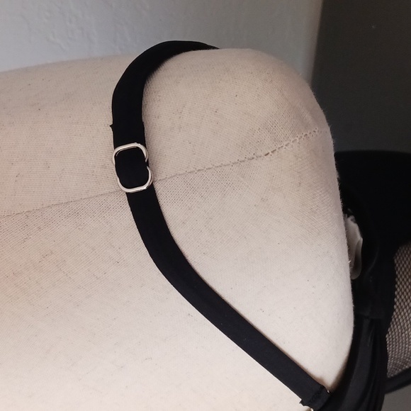 Black one piece net swimsuit - Picture 9 of 11